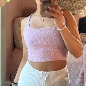 Kendall + Kylie Pink Crop Top